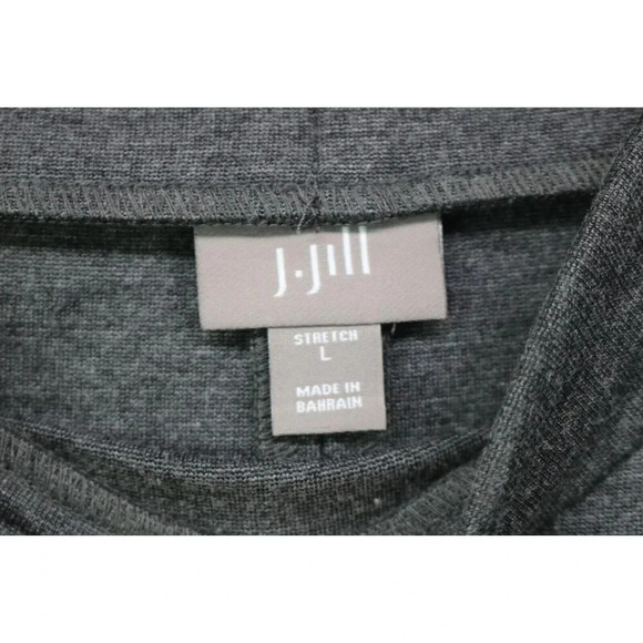 J.Jill Stretch Gray Skirt-Size Large-Pull On-Back Slit - Picture 3 of 7